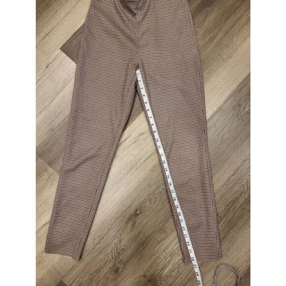 Zara plaid Stretch leggings pants size Small - Picture 2 of 5